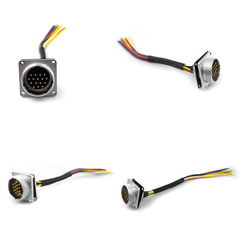 16 Core Waterdichte Kabelboom Luchtvaart Hoofdpaneel Mount Kabel PLT Plug Connector: